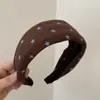 Diseño Estilo Coreano Sentido Estelar Lunares Diadema Ancha Temperamento de Alta Clase Versátil para el Viaje Diario Perezoso Accesorios para el Cabello