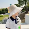 Chapéu de Sol de Verão Respirável com Proteção Solar de Aba Larga para Meninos com Apito, Chapéu de Pescador de Dinossauro para Crianças, Chapéu de Sol para o Verão