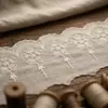 227418 Barra de Saia com Renda Bordada, Malha Perfurada em Tecido Tencel, Acessórios de Renda para Roupas Femininas e Infantis