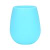 Artículos de uso diario populares europeos y americanos Vaso de vino de silicona personalizado 400 ml Vaso portátil de silicona colorido para agua con impresión de logotipo