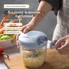 Vendas Diretas da Fábrica Ferramentas Pequenas para Suplementos Alimentares Cortador de Legumes Doméstico com Cordão Triturador de Alho Manual Doméstico Cortador de Legumes Multifuncional