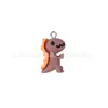 Llavero de Dinosaurio de Dibujos Animados de Resina Colgante para Pendiente Accesorios para Joyería DIY Venta al por Mayor Accesorios para el Mundial