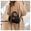 Bolsa de Boliche Portátil Simples Retrô para Mulheres 2026 Versão Coreana Bolsa Transversal Almofadada para o Trabalho Bolsa de Ombro Casual da Moda