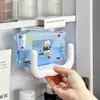 Porta-pañuelos en forma de U sin taladro, estante de almacenamiento para baño montado en la pared para papel higiénico, limpiador facial y toallitas húmedas