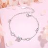Pulsera de cintura pequeña de plata de ley 925 para mujer, estilo coreano, diseño elegante y sencillo, ideal como regalo para estudiantes.