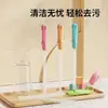 Cepillo Limpiador de Popotes para Biberones, Cepillo Extendido de Cerdas Suaves, Cepillo para Vasos de Bebé, Cepillo Limpiador Multifuncional, Gadget de Cocina para el Hogar