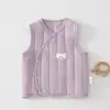 Chaleco para Bebé para Ropa Exterior de Otoño e Invierno, Pinza Parcial de Pony para Bebé Recién Nacido, Tipo Algodón Delgado un Chaleco Infantil, Ropa Interior Caliente