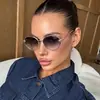 Moda Europea y Americana Nuevo Retro Gafas de Sol Metálicas Sensación de Alta Gama Gafas de Sol con Protección UV Personalidad Tendencia Gafas de Estilo Callejero