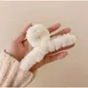 Pinzas para el Cabello de Felpa para Otoño e Invierno, Pinzas para el Cabello Lindas y Dulces para la Parte Posterior de la Cabeza, Pinzas para el Cabello de Felpa de Colores Caramelo, Ventas Directas de Fábrica, Venta al por Mayor de Pinzas para el Cabello