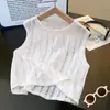 Chaleco de Punto Transpirable Holgado sin Mangas de Moda Todo Fósforo para Bebés Niños y Niñas Verano Hueco Moda Coreana de Moda
