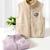 Chaleco Polar de Doble Capa para Niños Otoño e Invierno Cálido Engrosado Chaleco para Bebé Chaleco para Niños y Niñas con Estampado en Caliente