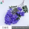 Flor de Jacarandá simulação Flor de Jacarandá pátio flor tiro adereços arranjo de flores flor de seda exterior bela paisagem flor artificial