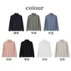 Camiseta de manga longa, unissex, top casual antibacteriano 7A, novo estilo outono, elástica, resistente a rugas, camisa polo com gola, adequada para primavera e outono