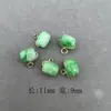 Botões Cilíndricos de Jade com Efeito Degradê Natural Estilo Chinês Botões para Traje Tang Dinastia Han Cheongsam Botões Combinando Acessórios para Suéter Botões