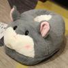 Lindo Peluche Cálido para Pies con Forma de Animal de Dibujos Animados de Pelo de Conejo, Cálido, Felpa, Arrastrable, Muñeco de Peluche para Niños y Niñas, Artefacto para Cubrir los Pies