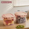 Caixa de armazenamento de frutas transparente para casa BNBST, caixa de armazenamento organizadora de frutas e vegetais para geladeira, caixa de armazenamento de frutas frescas para sala de estar