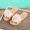 Nuevas Pantuflas de Verano de Flor Grande para Estudiantes, Resistentes al Desgaste, Sandalias Planas para Mujer, Zapatos de Playa Lindos para Casa
