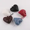 Coração Estéreo Girly Coração Preenchido com Algodão Inglês Couro PU DIY Pingente de Bolsa Material para Joias Acessórios