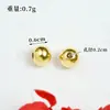 Miçangas Douradas de Areia Vietnamita Acessórios para Joias DIY Miçangas Espaçadoras Versáteis Miçangas de Posicionamento Miçangas Olho de Gato Laser Fornecedor Fabricante