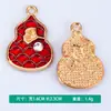 Novos Acessórios Criativos para Joias DIY Incrustados com Pontos de Diamantes, Cabaças, Gotas de Óleo, Colares, Pulseiras, Pingentes, Pequenos Pingentes Atacado