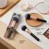 Brocha para Polvo Suelto Empaquetada en Caja de Color Transfronteriza con Mango de Madera Extra Grande Esponjoso y Cerdas de Fibra para Maquillaje Facial, Corrector, Contorno y Difuminado de Base