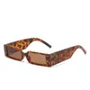 Gafas de Sol Rectangulares Retro de Marco Pequeño para Hombres y Mujeres, Tendencia Hip-Hop Disco Europeas y Americanas Elegantes Gafas de Sol de Marco Pequeño Estrecho Patillas Anchas