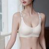 286 letras ropa interior sin costuras para mujer estilo deportivo delgado pull-up push-up anti-fijo caída de pecho ajuste sujetador