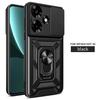 Adequado para Capa de Celular com Janela Deslizante Transsion Tecno Spark 50 Pova7 Suporte Magnético Capa Protetora Anti-Queda