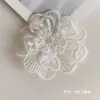 Nuevos Bordados de Lentejuelas Florales Estereoscópicas en Organza Accesorios para Ropa Pegatinas Decorativas de Tela Aplicación en Tela de Cortina Piezas Bordadas con Cuentas
