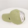 Corea del Sur ins gorra de béisbol con coleta para mujer verano a prueba de sol a prueba de sol parte superior vacía gorra con visera beige gorra deportiva marea