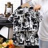 Conjunto de Camisa de Manga Curta Infantil Verão Fino Moda Estéreo 3D Meninos e Meninas Bebês Shorts Roupa de Casa Camisa