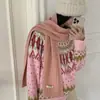 En stock al por mayor del fabricante: bufanda de punto trenzado para mujer de invierno con mezcla de lana, color liso, engrosada, versátil, estilo coreano
