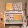 Cama Antiqueda Infantil Grau A Materno e Infantil Três Portas Desenho Animado Cama Mãe e Filho com Rede de Proteção Antiqueda Telescópica Trapezoidal