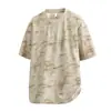 Camiseta Top de Preço Controlado Verão Solto Estilo High-End Gola Redonda 852025 Masculino Berlin Casual Manga Curta Roupa Novo Estilo