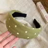 Estilo Coreano Estampado de Tela Estrella Corazón Aro Simple Moderno Para el Trabajo Accesorios para el Cabello Lujo Ligero Sensación de Alta Gama Versátil Tocado Venta al por Mayor
