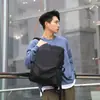 Mochila Casual Masculina de Grande Capacidade Cor Sólida Leve Bolsa para Ensino Fundamental Multifuncional Mochila para Esportes ao Ar Livre Viagem