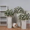 Bolas de Flores de Rosas Artificiales Verdes Transfronterizas para Decoraciones de Boda, Centros de Mesa, Decoración del Hogar, Escaparates y Flores Decorativas de Seda