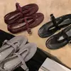 ¡La fábrica está en proceso de producción! Zapatos Mary Jane de una sola tira con diseño de red y diamantes brillantes, del mismo estilo que los de Mamá Uva, con elevador interno para mujer
