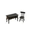 1:12 adornos de modelo de mueble miniatura para casa de muñecas, escena miniatura, mesa con cajón de tres compartimentos