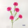 5 cravos artificiais, flores de seda para decoração de casa, arranjos de casamento, hastes únicas, decoração de hotel e expositores de sala de estar