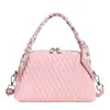 Bolso de Mujer Bordado Exquisito de Moda Transfronteriza, Nuevo Bolso de Mano de Bufanda de Seda de Moda, Bolso tipo Concha de Gran Capacidad, Bolso Cruzado de Hombro Único