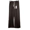 Pantalones casuales rectos de pierna ancha nuevos de otoño e invierno para mujer, forrados de vellón, de cintura alta, holgados, adelgazantes, pantalones largos rectos de talla grande