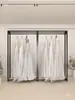Perchero para Ropa, Percha de Hierro para Vestido de Novia Hanfu, Percha para Ropa Antigua para Tienda de Fotografía de Viajes, Perchero para Ropa de Hombre y Mujer, Diseño Simple de Pie