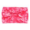 Diadema con estampado tie-dye para mujer, estilo europeo y americano, transpirable, elástica, deportiva, de ala ancha, accesorio para el cabello que absorbe el sudor.