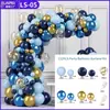 Diseño de evento de fiesta temática de traje de globo transfronterizo, decoración de cumpleaños de boda, decoración de ceremonia de boda, cadena de globos