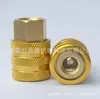Tubo de Inflação Rápida para Pneus com Trava Automática Tipo Aberto Bico Inflador Conector de Engate Rápido Tubo Medidor de Pressão de Pneu de Carro de Cobre