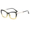 Europa y Estados Unidos nuevo armazón de TR espejo plano Moda Ojo de Gato armazón de gafas pata de metal nicho personalidad armazón de gafas