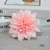 Flor de crisantemo artificial al por mayor, decoración de pared de flores de boda, guirnalda, sombrero con flor, accesorios de material hecho a mano, flor de seda
