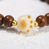 Jingdong joyería madera de ala de pollo Bodhi garra de gato pulsera estilo artístico retro niña de madera pulsera de anillo individual al por mayor
