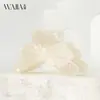 Wjia Pin Simple de Gama Alta de Ácido Acético Pin de Tiburón Patrón de Leopardo Pasador de Mariposa Accesorios para el Cabello Tocado Pin para la Cabeza de Mujer